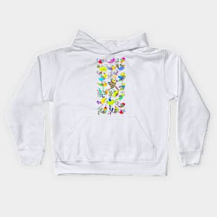 Cute Fantasy Birds Kids Hoodie